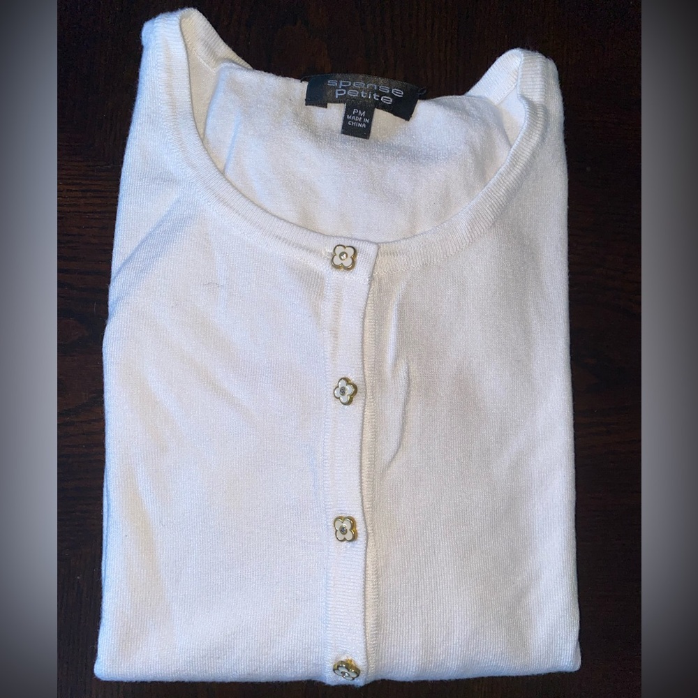 Spense Petite cardigan with short sleeve